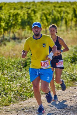 26 Eylül 2021: Romanya, Marcea, yarışma versiyonu no. Bir. Yerel bir spor, 12 km 'lik bir yarış. yarışmadan resimler.