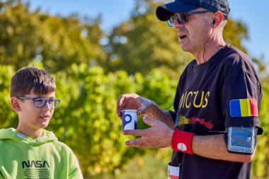 26 Eylül 2021: Romanya, Marcea, yarışma versiyonu no. Bir. Yerel bir spor, 12 km 'lik bir yarış. yarışmadan resimler.