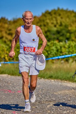 26 Eylül 2021: Romanya, Marcea, yarışma versiyonu no. Bir. Yerel bir spor, 12 km 'lik bir yarış. yarışmadan resimler.