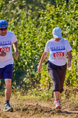 26 Eylül 2021: Romanya, Marcea, yarışma versiyonu no. Bir. Yerel bir spor, 12 km 'lik bir yarış. yarışmadan resimler.