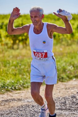 26 Eylül 2021: Romanya, Marcea, yarışma versiyonu no. Bir. Yerel bir spor, 12 km 'lik bir yarış. yarışmadan resimler.