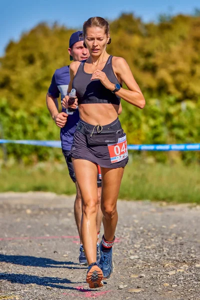 26 Eylül 2021: Romanya, Marcea, yarışma versiyonu no. Bir. Yerel bir spor, 12 km 'lik bir yarış. yarışmadan resimler.