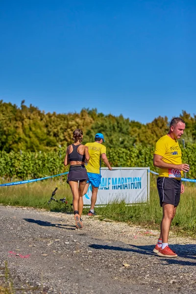 Setembro 2021 Romania Marcea Running Competition Edição Promovendo Esporte Localmente — Fotografia de Stock