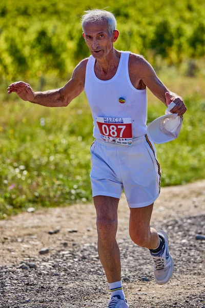 2021年9月26日 罗马尼亚 Marcea 举办比赛版本第7版 在当地推广运动 12公里赛跑 来自竞赛的图像 — 图库照片