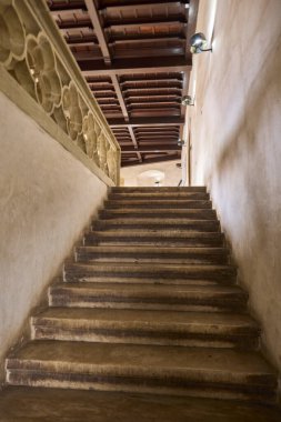 Hunedoara, Romania. January 8-2022. Corvinilor Castle, also called Huniazilor Castle. Is the medieval fortress of Hunedoara, one of the most important monuments of Gothic architecture in Romania.