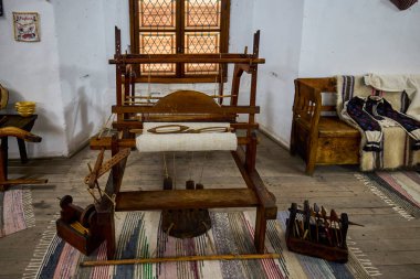 Hunedoara, Romania. January 8-2022. Corvinilor Castle, also called Huniazilor Castle. Is the medieval fortress of Hunedoara, one of the most important monuments of Gothic architecture in Romania.