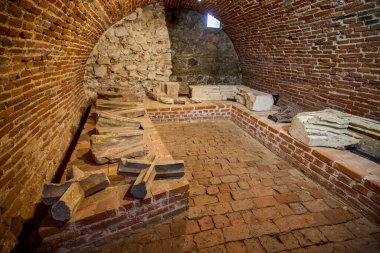 Hunedoara, Romania. January 8-2022. Corvinilor Castle, also called Huniazilor Castle. Is the medieval fortress of Hunedoara, one of the most important monuments of Gothic architecture in Romania.