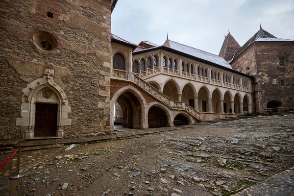 Hunedoara Romania January 2022 Corvinilor Castle Also Called Huniazilor Castle — Photo