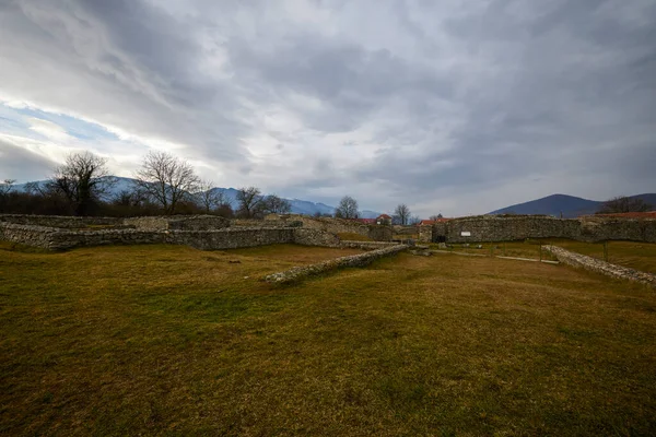 Hunedoara România 2022 Ianuarie Ruinele Cetății Ulpia Traiana Sarmizegetusa Cetatea — Fotografie, imagine de stoc