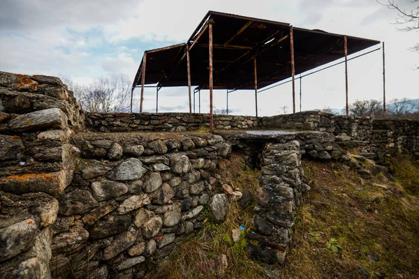 Hunedoara Roumanie Janvier 2022 Les Ruines Forteresse Ulpia Traiana Sarmizegetusa — Photo