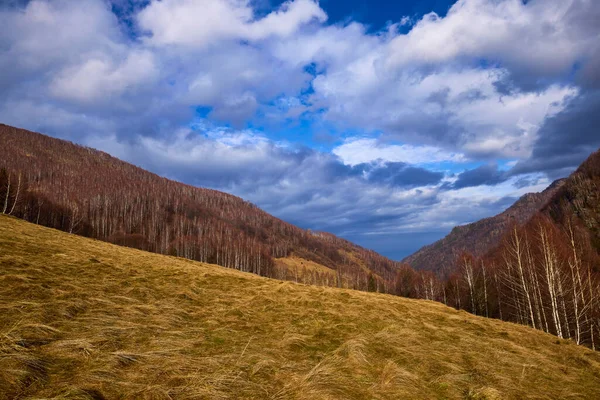 Horská Krajina Konci Podzimu Karpat Rumunsko — Stock fotografie
