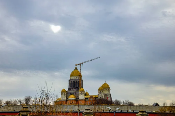 Bucharest Romania February 2022 Cathedral Salvation Nation Largest Church Romania — Stock Photo, Image