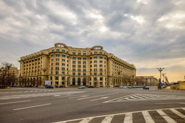 Bükreş Romanya 9 Şubat 2022. Bükreş 'ten, Romanya' nın başkentinden görüntüler