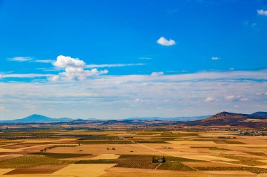 İspanya 'da ilkbaharda tarım arazileri