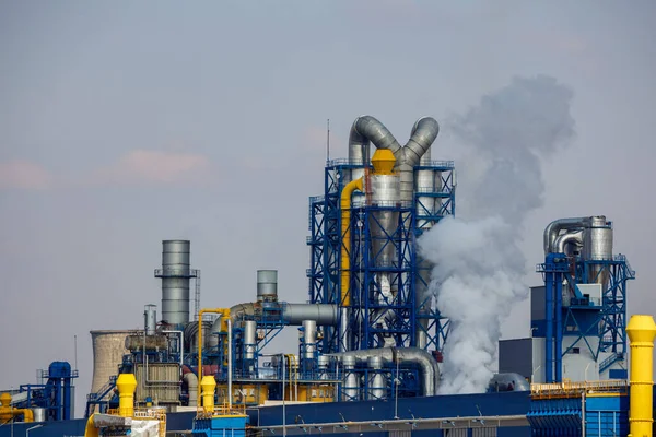 Znečištění Ovzduší Dřevozpracujícím Průmyslem — Stock fotografie