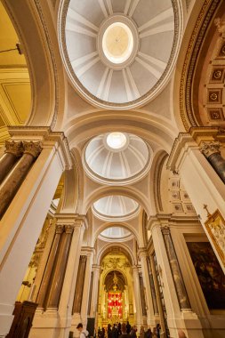 Palermo, Sicilya İtalya Mart-19-2022. Kentin turistik merkezli görüntüleri.