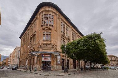 Palermo, Sicilya İtalya Mart-19-2022. Kentin turistik merkezli görüntüleri.