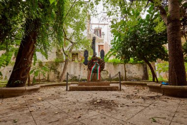 Palermo, Sicilya İtalya Mart-19-2022. Kentin turistik merkezli görüntüleri.