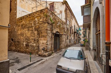 Palermo, Sicilya İtalya Mart-19-2022. Kentin turistik merkezli görüntüleri.