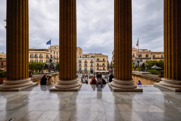 Palermo Sizilien Italien March 2022 Bilder Mit Sehenswürdigkeiten Der Stadt — Stockfoto