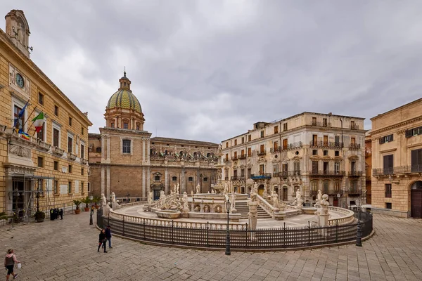 Palermo Sicilya Talya Mart 2022 Kentin Turistik Merkezli Görüntüleri — Stok fotoğraf