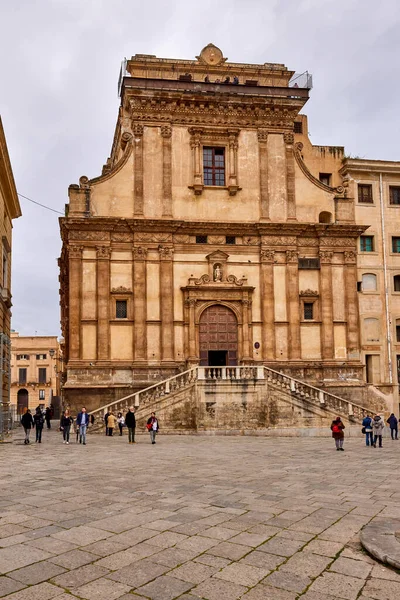 Palermo Sycylia Włochy Marzec 2022 Obrazy Atrakcji Turystycznych Miasta — Zdjęcie stockowe