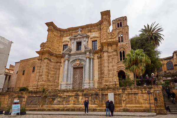 Palermo Sicilië Italië Maart 2022 Beelden Met Toeristische Attracties Van — Stockfoto