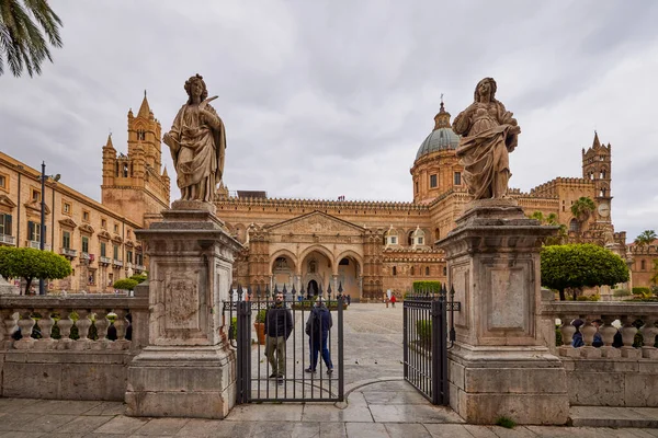 Palermo Sycylia Włochy Marzec 2022 Obrazy Atrakcji Turystycznych Miasta — Zdjęcie stockowe