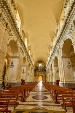 Katanya, Sicilya İtalya Mart-20-2022. Kentin turistik merkezli görüntüleri.