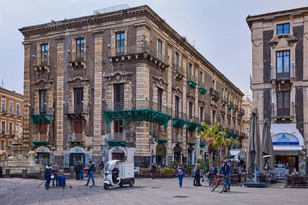 Catania Sicilia Italia Marzo 2022 Immagini Con Attrazioni Turistiche Della — Foto Stock