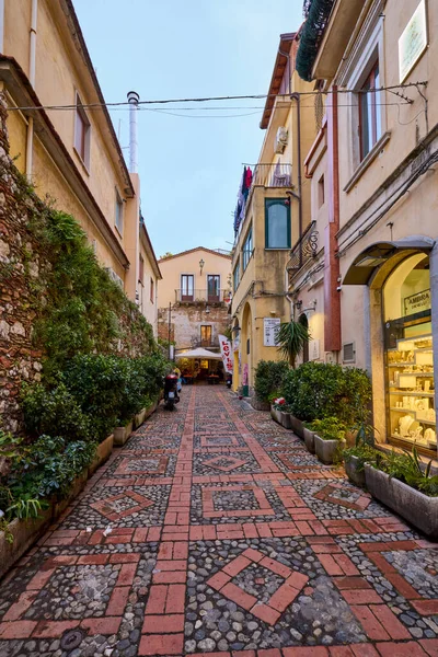 Taormina Szicília Olaszország 2022 Március Képek Taormina Utcáiról Turisztikai Látványosságokról — Stock Fotó