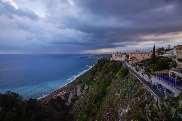 Taormina Sycylia Włochy Marca 2022 Zdjęcia Ulic Taorminy Atrakcji Turystycznych — Zdjęcie stockowe