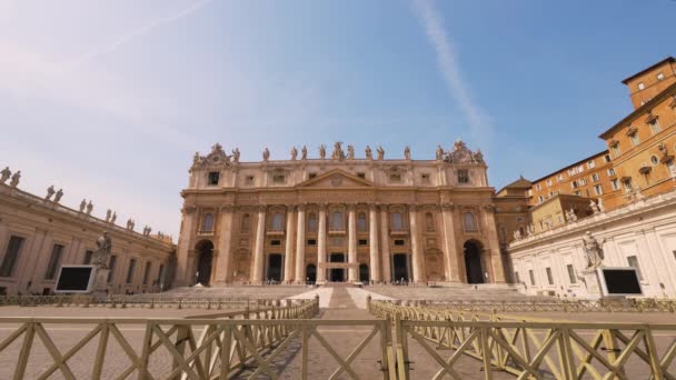 Vaticano Marzo 2022 Día Soleado Vaticano Durante Día Pandemia Covida — Vídeos de Stock