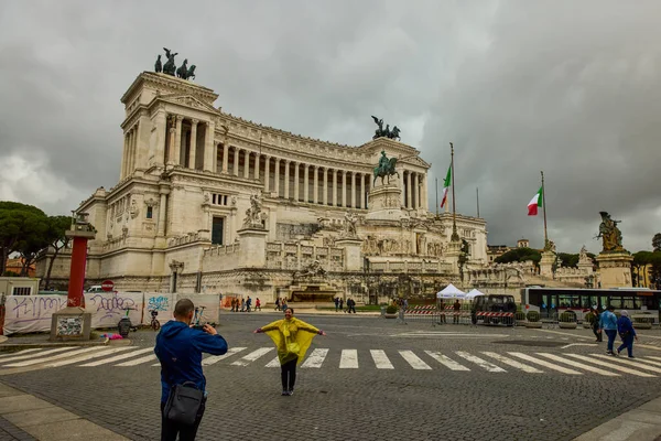 Roma Talya Mart 2022 Roma Bir Bahar Günü Binalar Mimari — Stok fotoğraf
