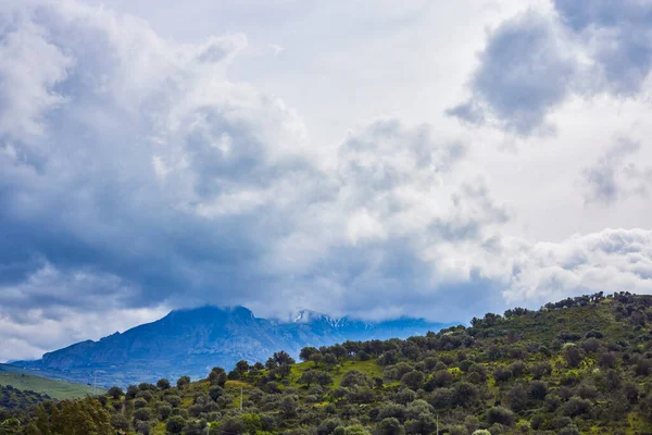 Beautiful Mountain Landscape Sicily Italy Sunny Day — Foto de Stock