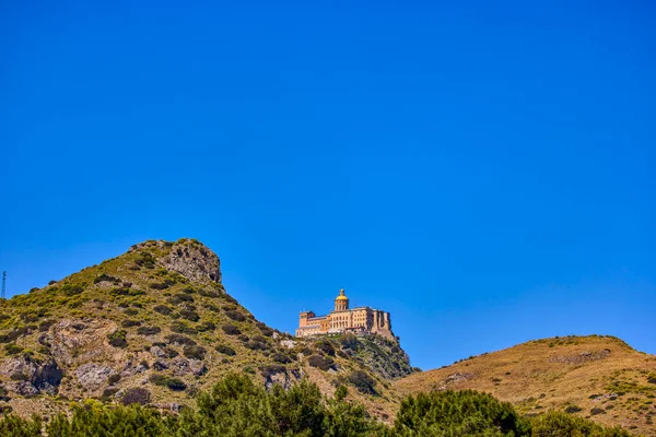 Hermoso Paisaje Montaña Sicilia Italia Día Soleado — Foto de Stock