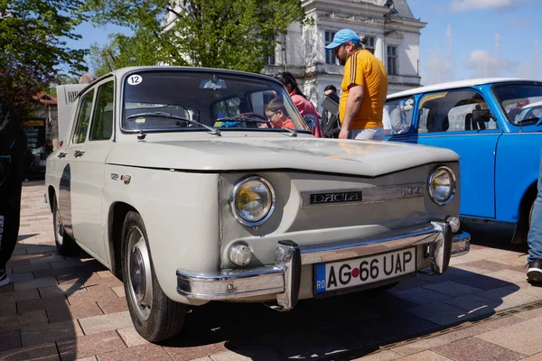 Pitesti Romênia 2022 Maio Imagens Exposição Com Carros Antigos — Fotografia de Stock