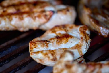 Çeşitli ızgara etler, ızgara yiyecekler..