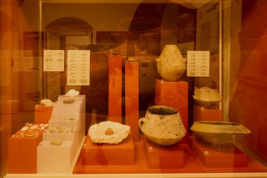 Gozo Adası, Malta 7 Temmuz 2022. Katedral Müzesi 'nin içinden görüntüler, Gozo Adası, Malta.