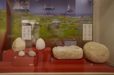 Gozo Adası, Malta 7 Temmuz 2022. Katedral Müzesi 'nin içinden görüntüler, Gozo Adası, Malta.