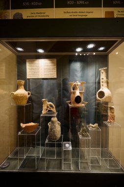 Gozo Adası, Malta 7 Temmuz 2022. Katedral Müzesi 'nin içinden görüntüler, Gozo Adası, Malta.