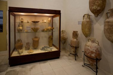 Gozo Adası, Malta 7 Temmuz 2022. Katedral Müzesi 'nin içinden görüntüler, Gozo Adası, Malta.