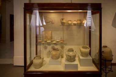 Gozo Adası, Malta 7 Temmuz 2022. Katedral Müzesi 'nin içinden görüntüler, Gozo Adası, Malta.