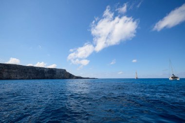 Comino, Malta 11 JUL 2022. Images of the Famous Blue Lagoon. Malta.
