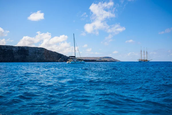 Comino Malta Juni 2022 Beelden Van Beroemde Blauwe Lagune Malta — Stockfoto
