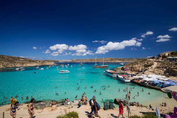 Comino Malta Jul 2022 Images Famous Blue Lagoon Malta — 图库照片