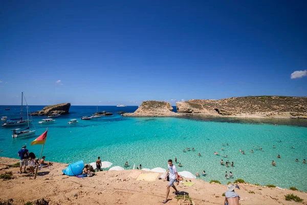 Comino Malta Jul 2022 Images Famous Blue Lagoon Malta — 图库照片