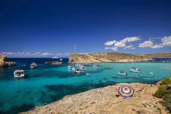 Comino Malta Jul 2022 Images Famous Blue Lagoon Malta — 图库照片