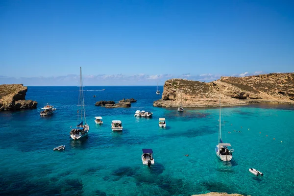 Comino Malta Jul 2022 Images Famous Blue Lagoon Malta — 图库照片