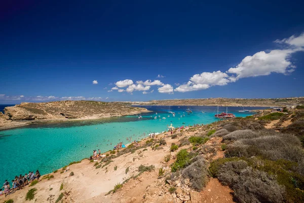 Comino Malta Jul 2022 Images Famous Blue Lagoon Malta — 图库照片